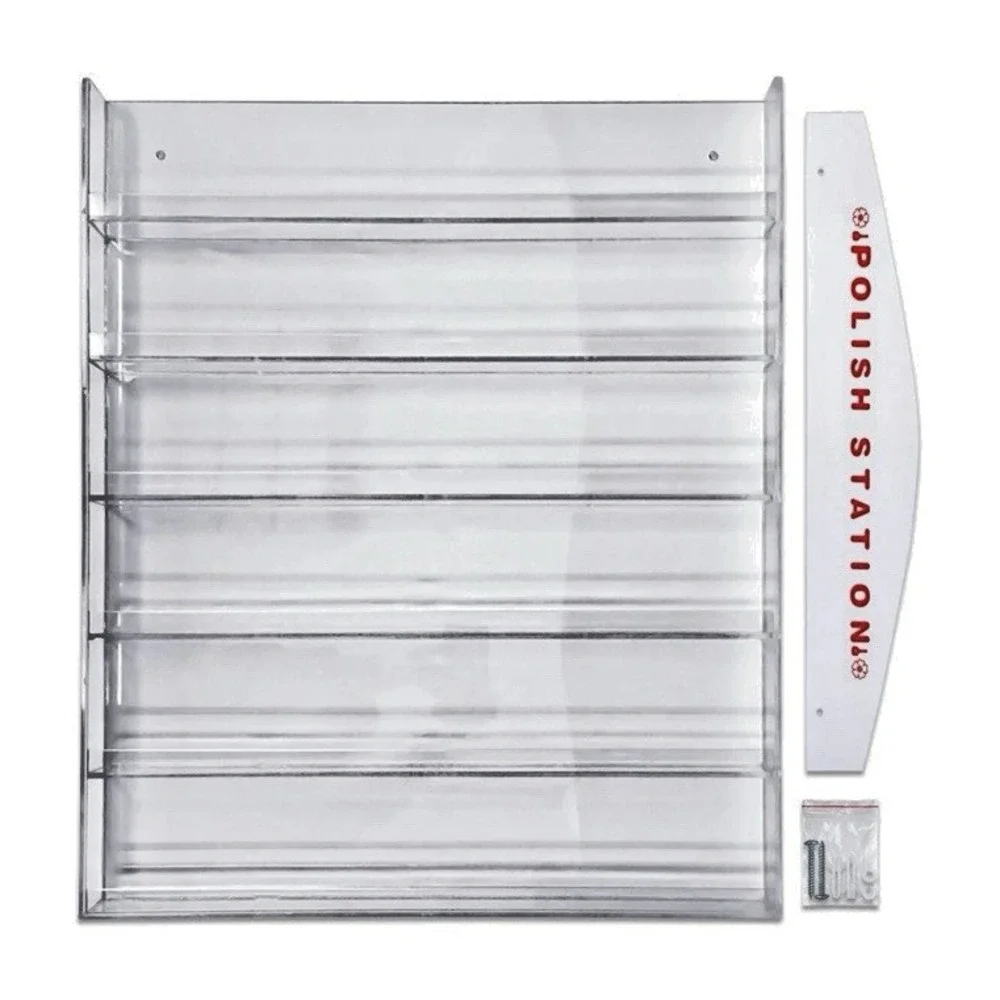 NIB Fuji Polish Station 6-Tier Wall Nail Polish Display Rack 28x20.5
